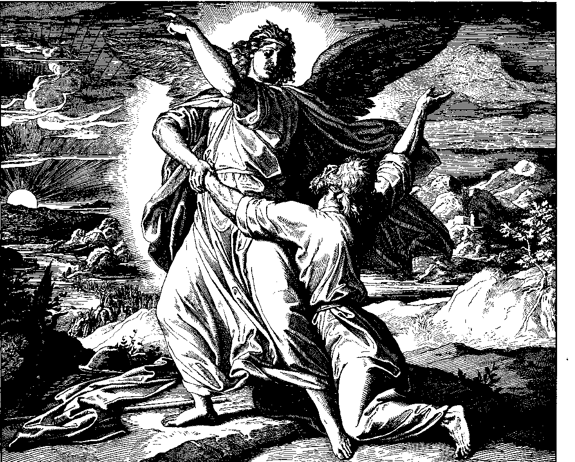 Jacob Wrestles Angel