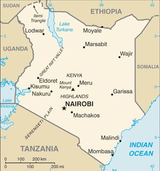 Map of Kenya