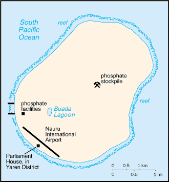 Map of Nauru